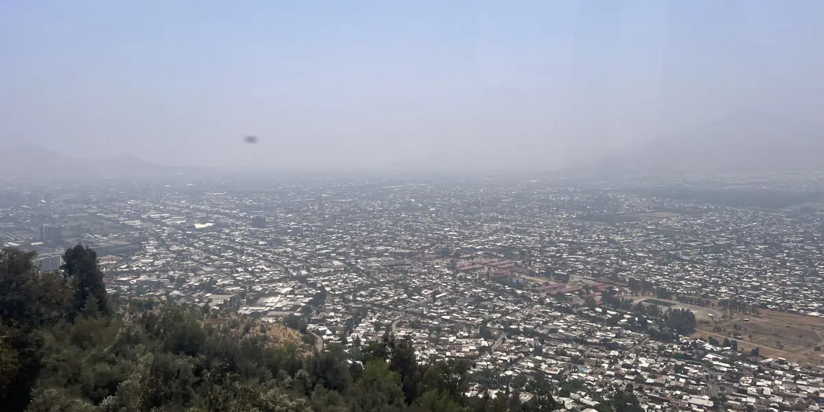 Teleférico viewpoint at Santiago Chile