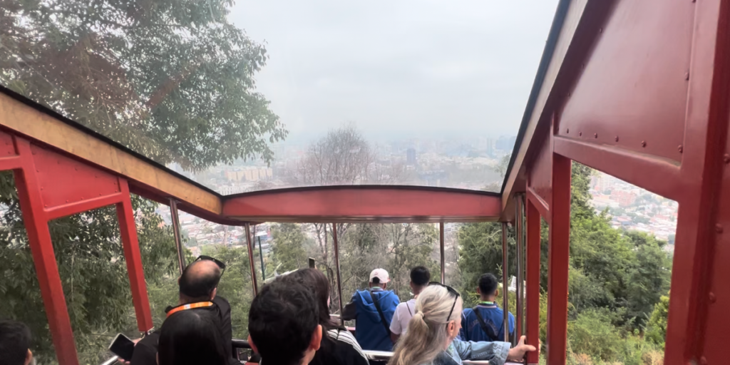funicular in Santiago, Chile