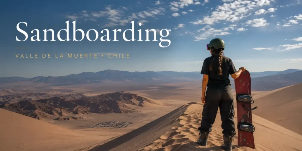 Sandboarding at Valle de la Muerte Atacama Desert Chile